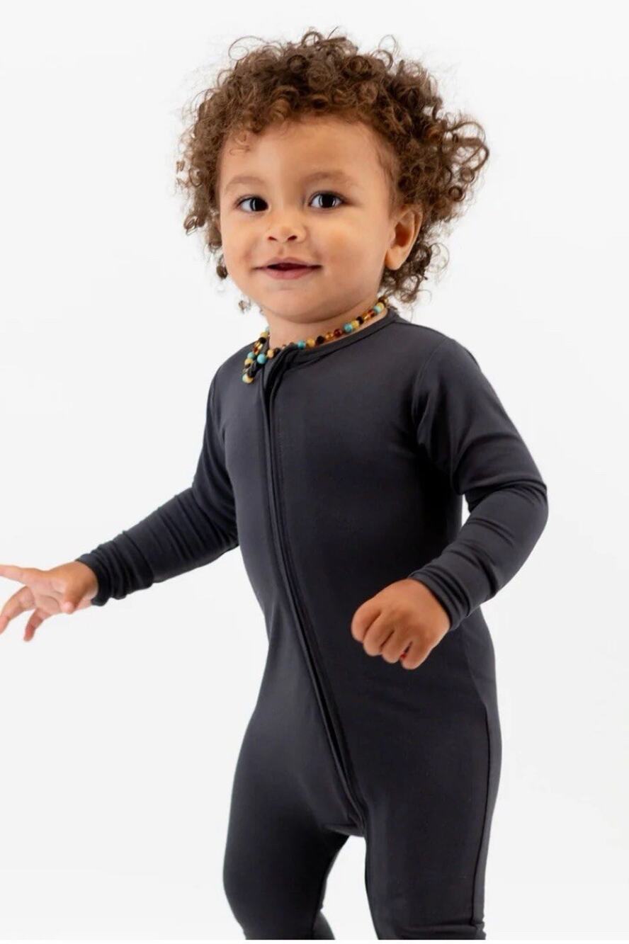 Sweet Bamboo Boys Convertible Full Zip Romper Pajamas 2 Years 2T